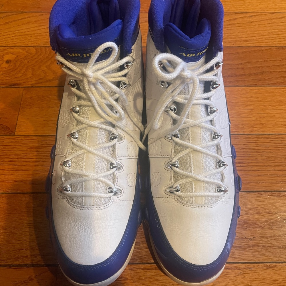 Air Jordan White and Blue Sneakers